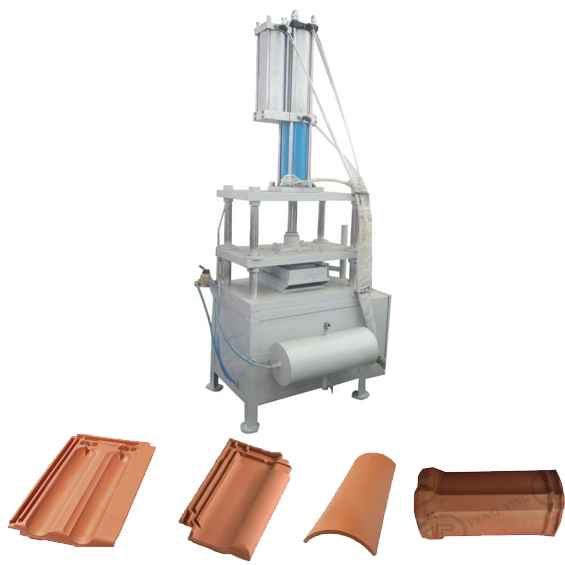  Pneumatic hydraulic clay roof tile making press machine 2