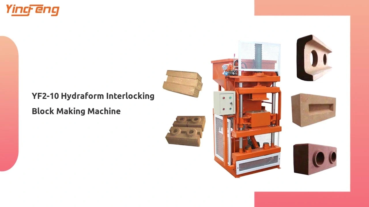 YF2-10 hydraform interlocking block making machine 1