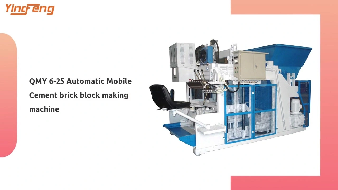 QMY 6-25 Automatic Mobile Cement brick block making machine 1