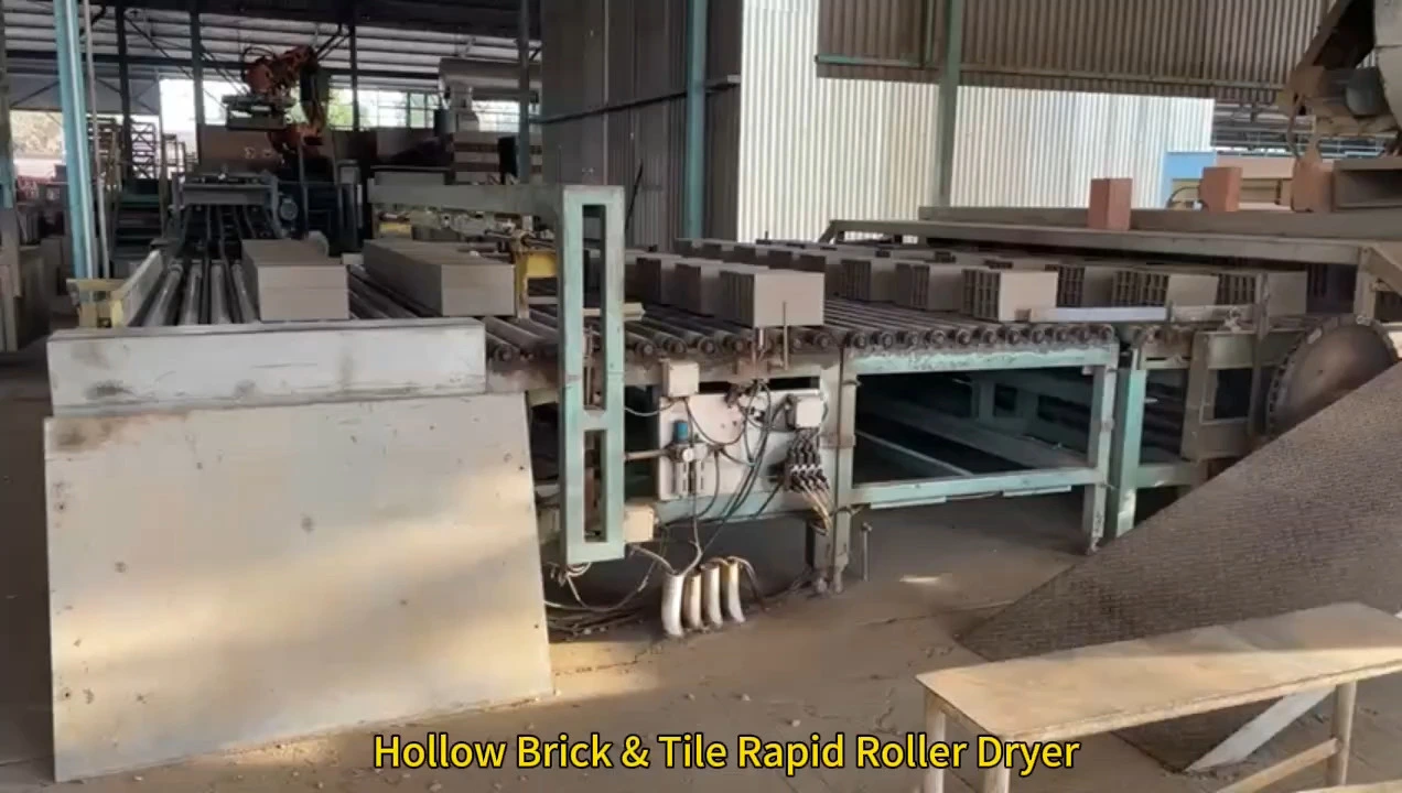 China plate rapid roller dryer for hollow clay bricks drying 1