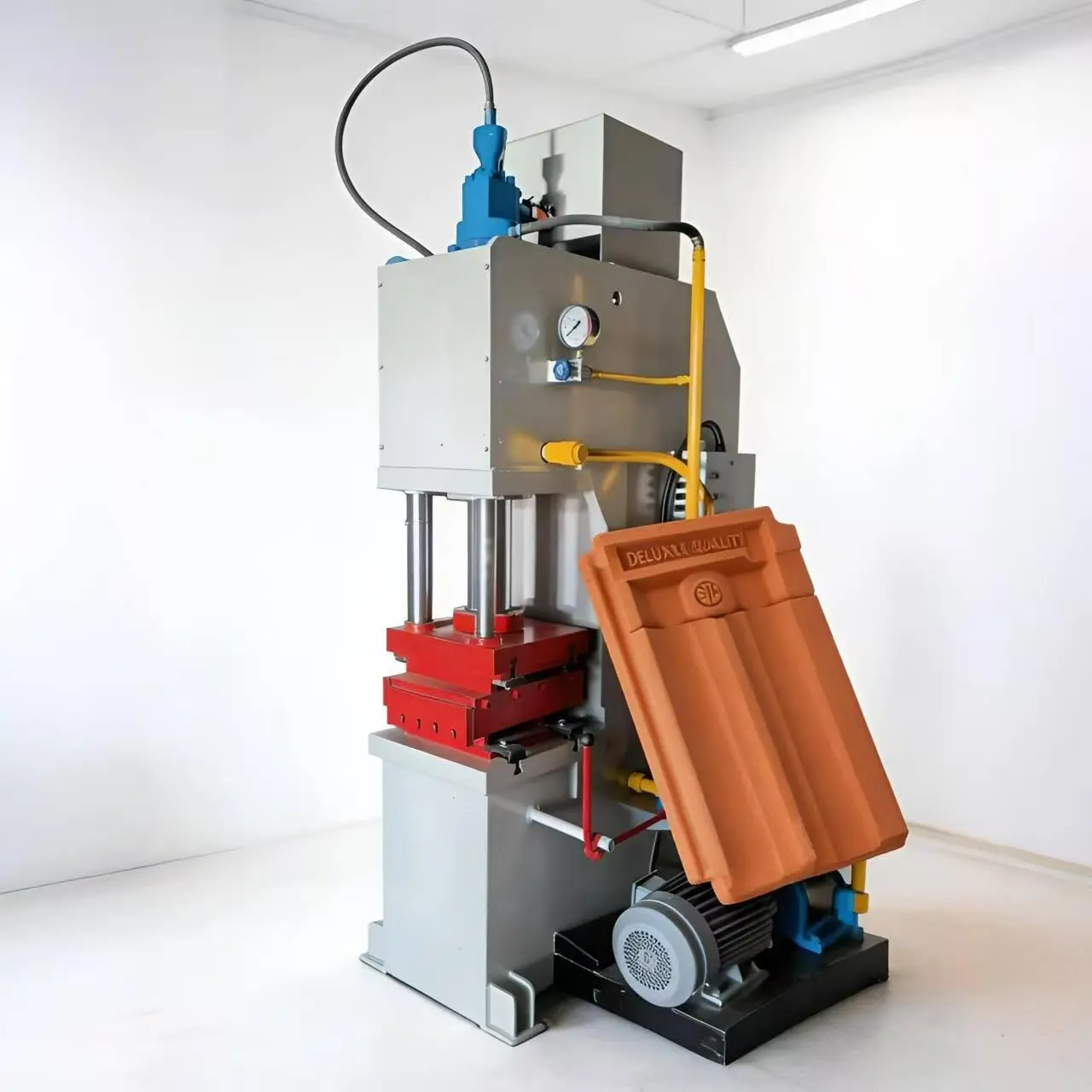 Presse hydraulique automatique pour tuiles de toit en terre cuite 1