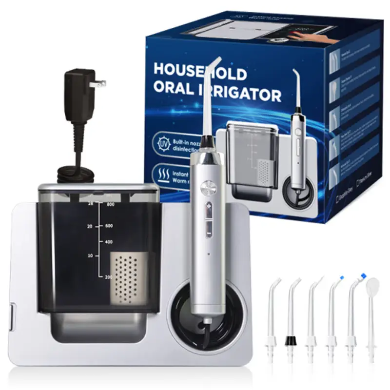 LP233 Titanium Silver 800ml UVC Heating Countertop Oral Irrigator 1