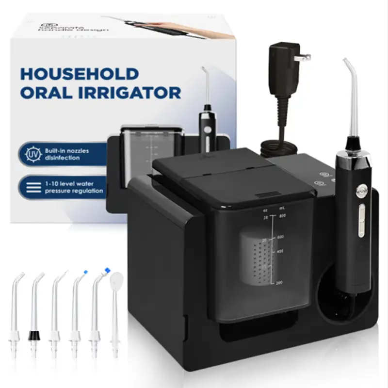 LP233 Obsidian Black 800ml UVC Heating Countertop Oral Irrigator 1