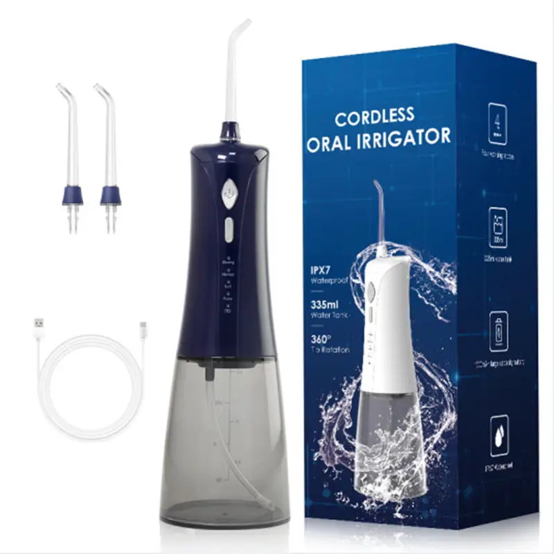 LP241 Dark Blue 335ml Rechargeable Travel Oral Irrigator 1