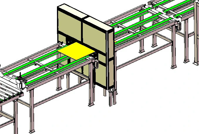 Wood-Based Panel (MDF partical board OSB plywood)  Visual Inspection Sorting line 1