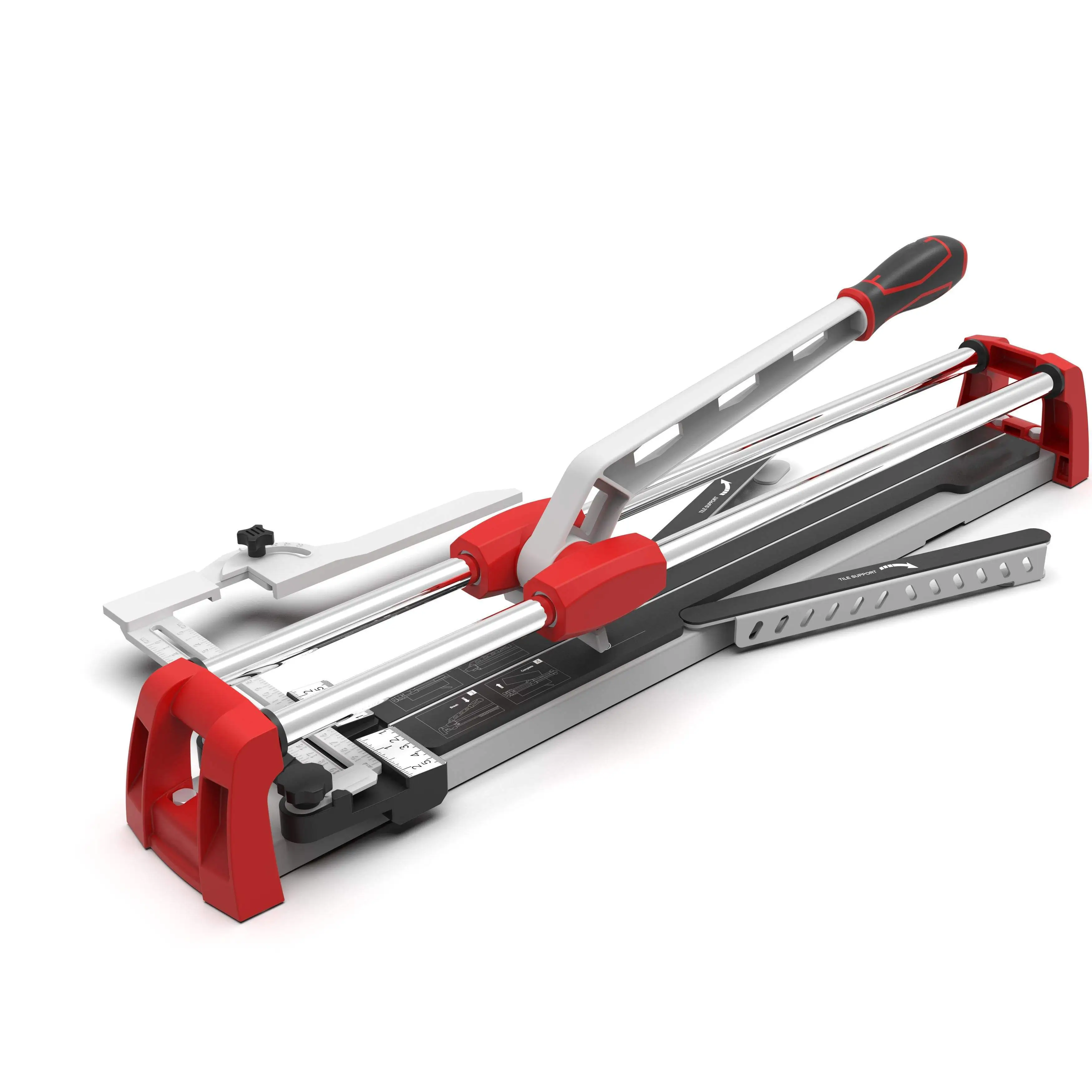 Double-rail retractable leg iron base plate manual tile cutter 1