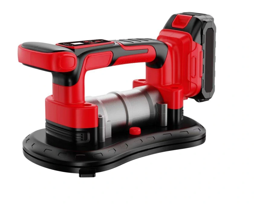 TOPSUMWAY Dual-Motor Tile Vibrator with Suction Cup – 2-in-1 Tool for Large Format Tile Installation, Suction Grips the Tile 1