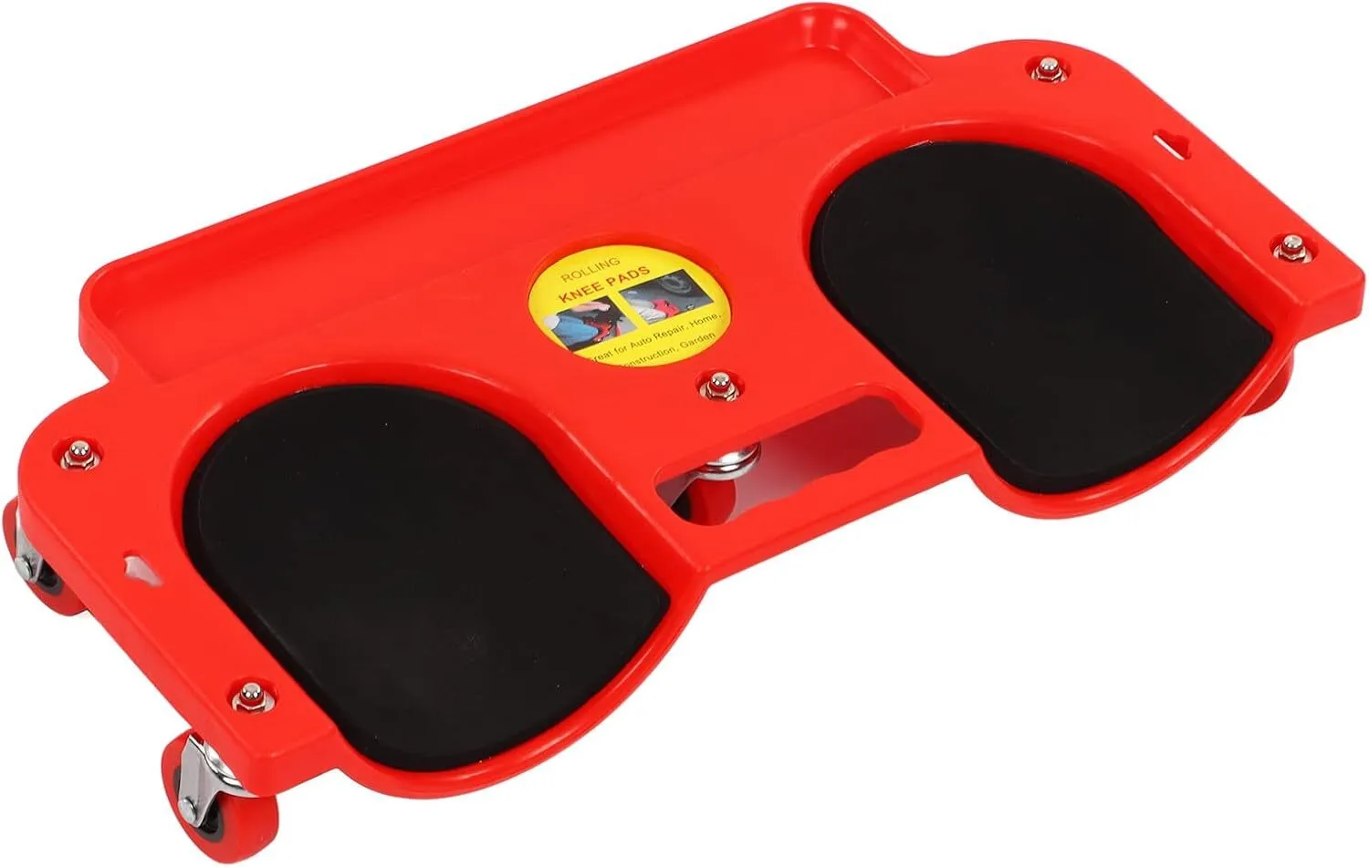 Rolling Knee Dolly with 5 Swivel Casters & Tool Tray | Ergonomic Rolling Knee Pads for Mechanics & Flooring 1