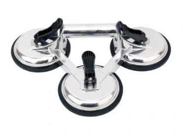 Professional Manual Glossy Aluminum Alloy Triple Suction Cup | 330lbs Heavy Duty Glass & Tile Lifter 1
