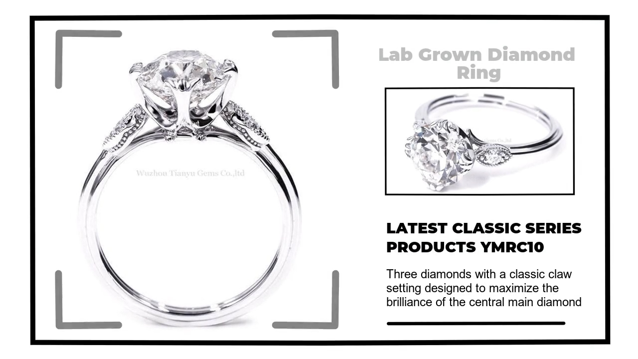 Custom lab diamond rings Suppliers Manufacturer | Tianyu gems 3