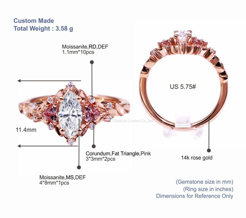Tianyu gems | Wholesale engagement rings Supply 5