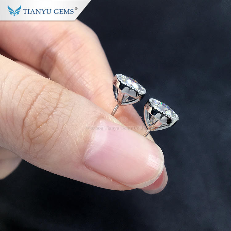Wholesale lab grown diamond earrings Supply | Tianyu gems 7