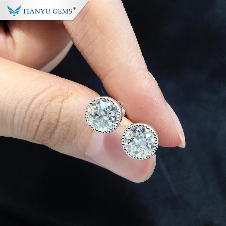 Wholesale lab grown diamond earrings Supply | Tianyu gems 5