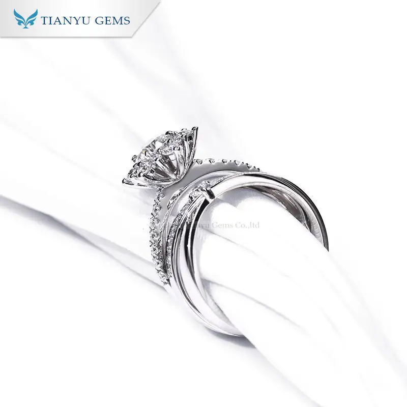 Custom diamond ring set Manufacturers Manufacturer | Tianyu gems 2