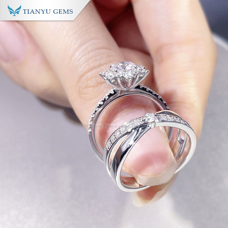 Custom diamond ring set Manufacturers Manufacturer | Tianyu gems 8
