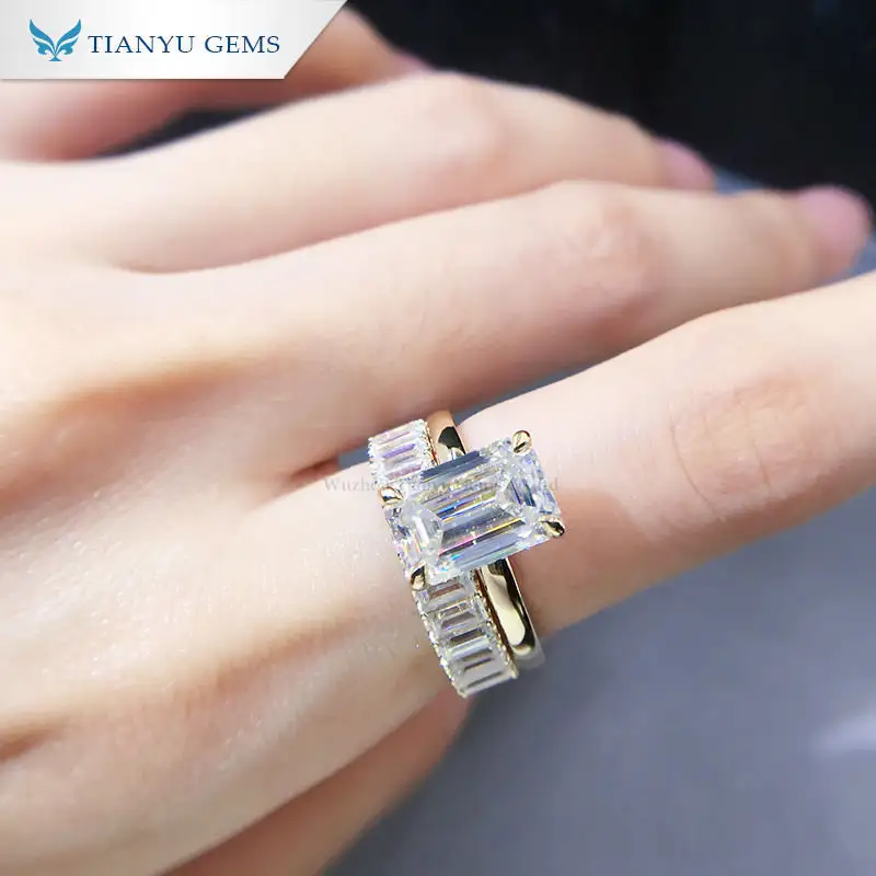 Custom wedding ring sets for women Supply | Tianyu gems 2