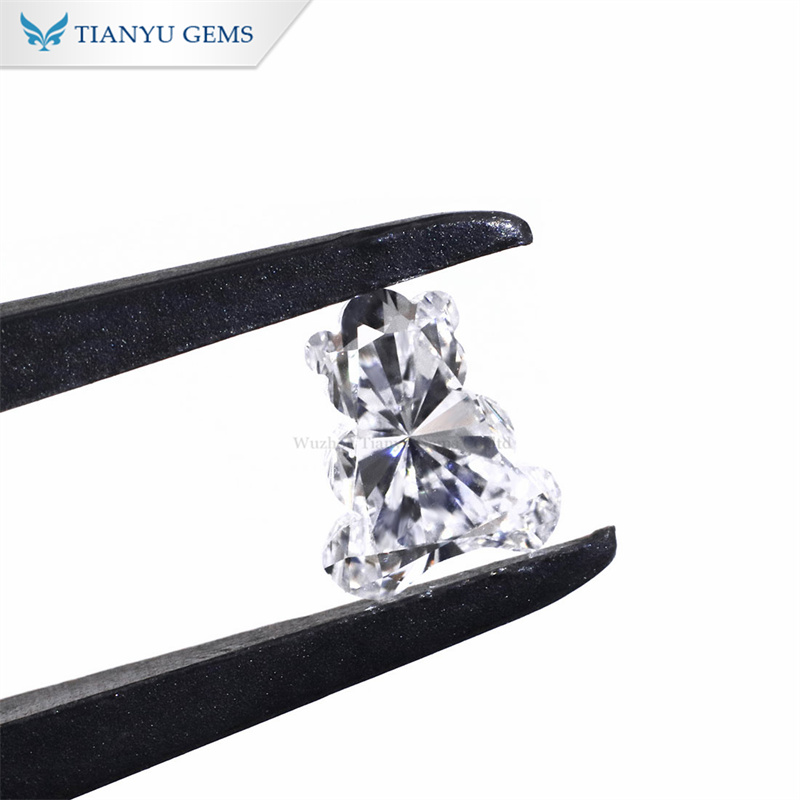 1ct Antique Lab Grown Diamond Bear Shape Diamond 7