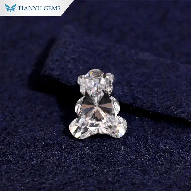 1ct Antique Lab Grown Diamond Bear Shape Diamond 1