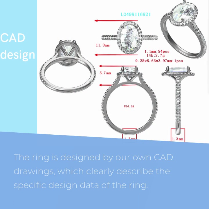CAD .design .The ring is designed by our own CAD .drawings, which clearly describe the .specific design data of the ring.
