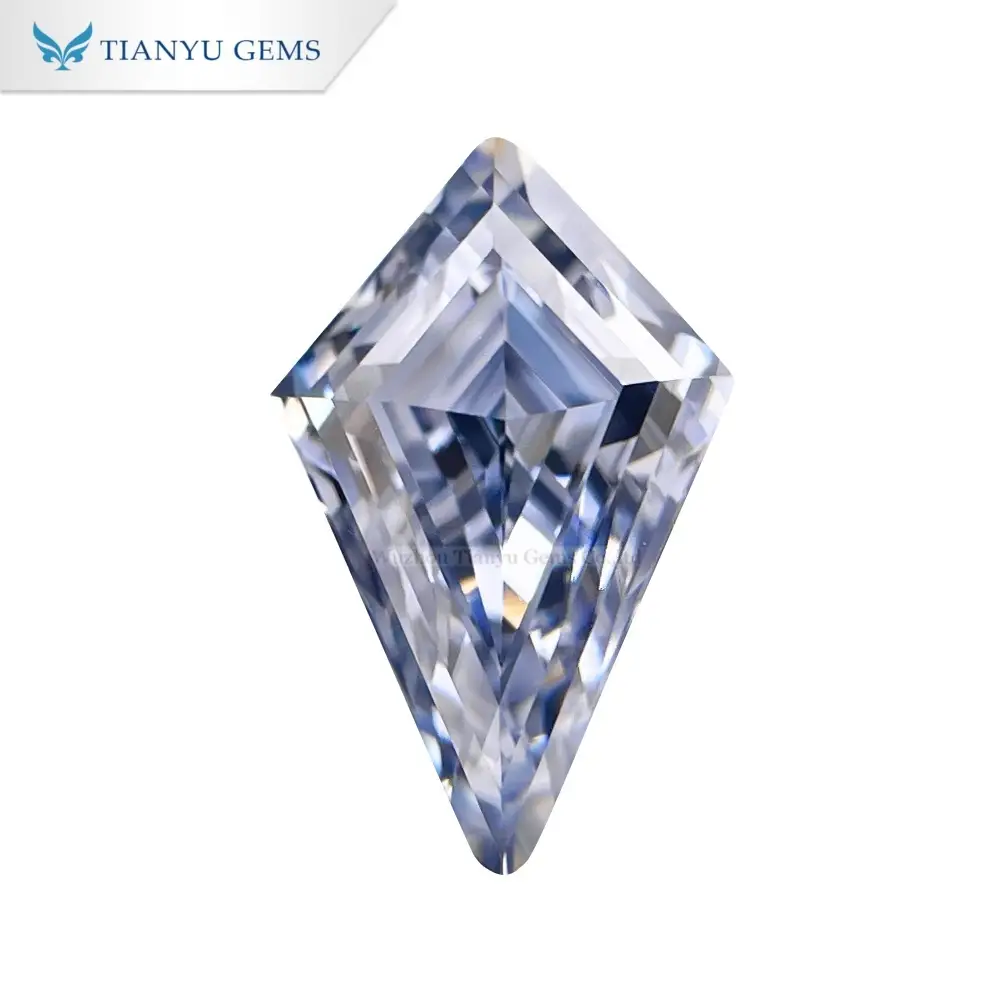 Wholesale Kite Cut Grey Blue Moissanite Diamond 1