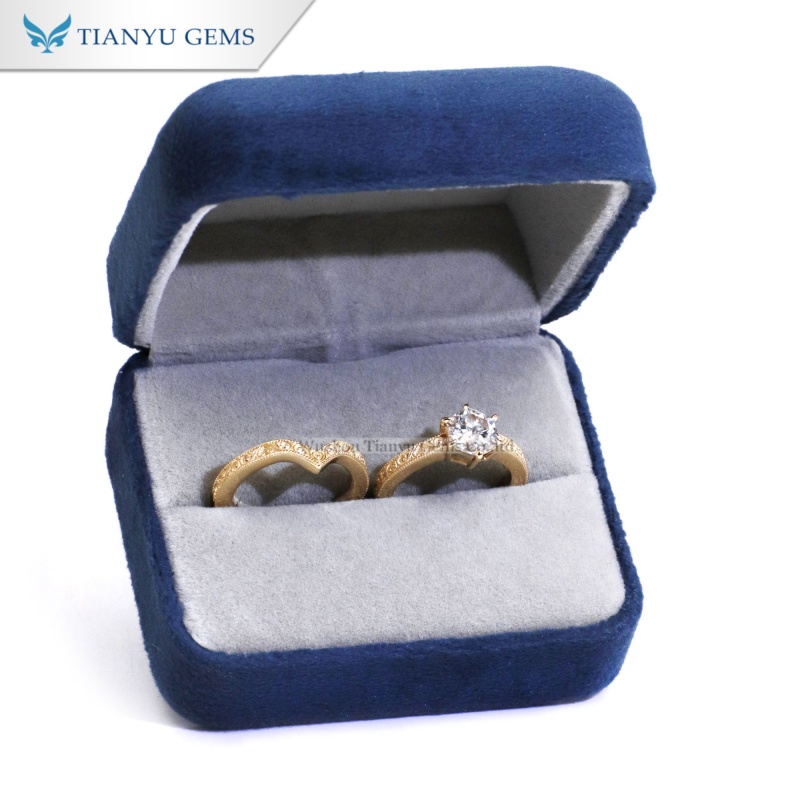 Hexagon Carved Gold Ring Set - Fashionable & Versatile 7