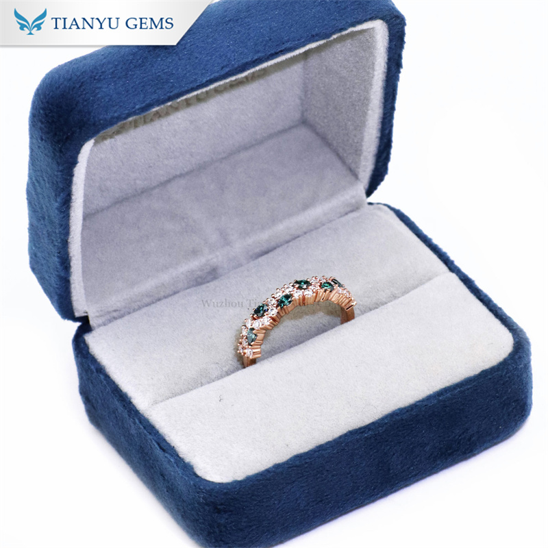 Custom diamond womens wedding band Company Manufacturer | Tianyu gems 7