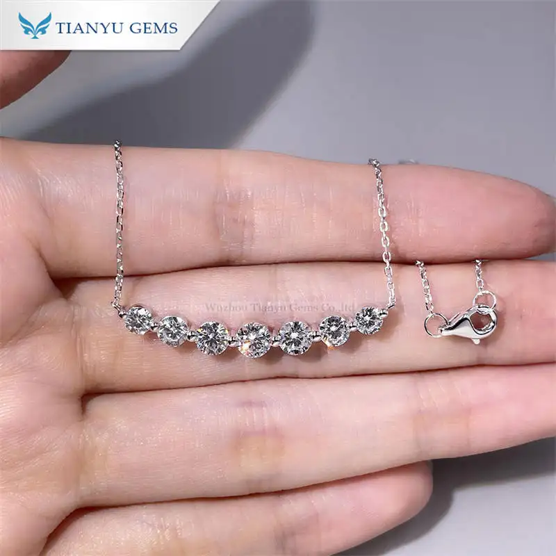 Custom lab diamond necklaces Suppliers | Tianyu gems 5