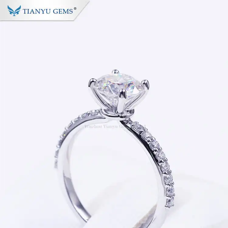 Custom contemporary engagement rings Factory | Tianyu gems 4