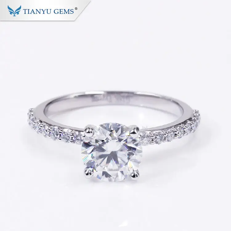Custom contemporary engagement rings Factory | Tianyu gems 2