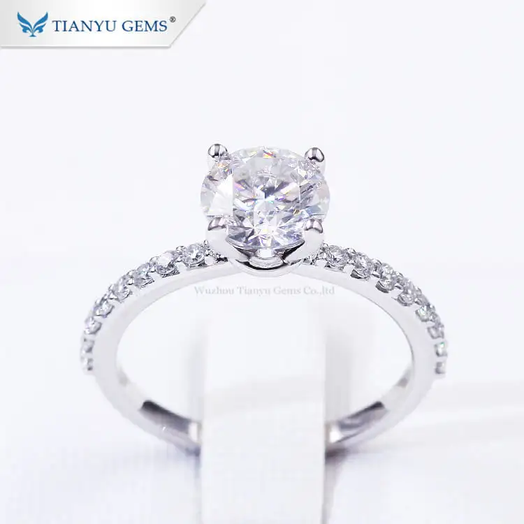 Custom contemporary engagement rings Factory | Tianyu gems 5