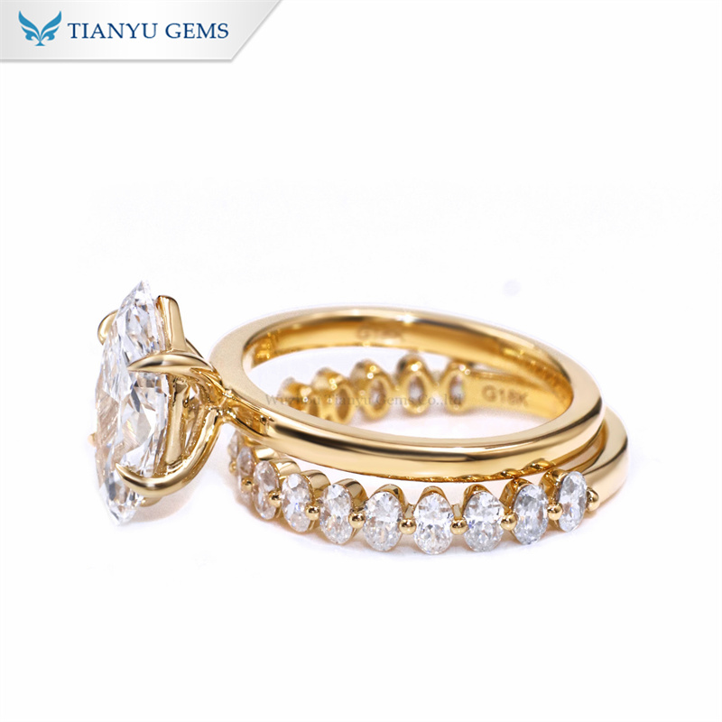 Wholesale affordable wedding ring sets for her Suppliers | Tianyu gems 6