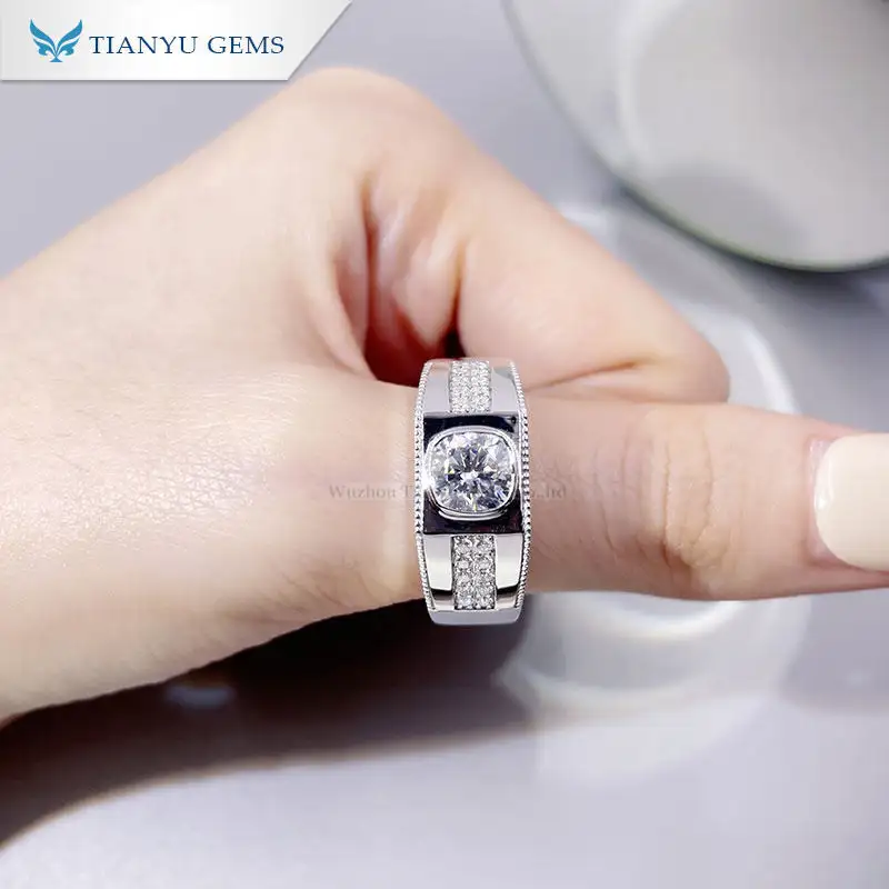Tianyu gems | Latest male engagement rings Manufacturers 6