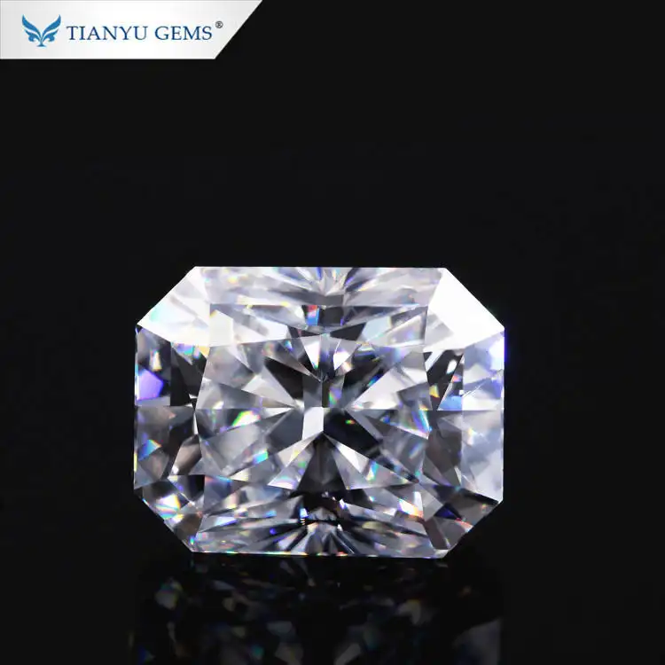 Tianyu gems Radiant Ice Cut Moissanite Diamond Radiant Cut Loose Baguette 1