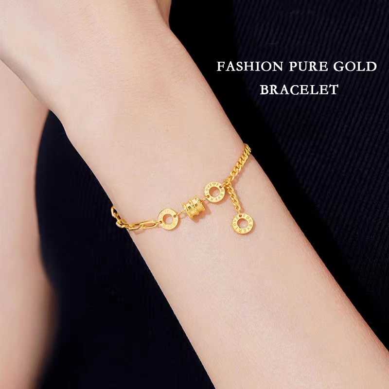 Tianyu Gems customized small waist bracelet 24k gold jewelry fashion bracelet 6