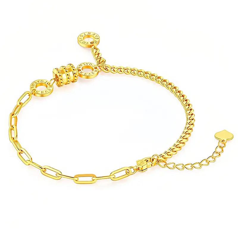 Tianyu Gems customized small waist bracelet 24k gold jewelry fashion bracelet 1