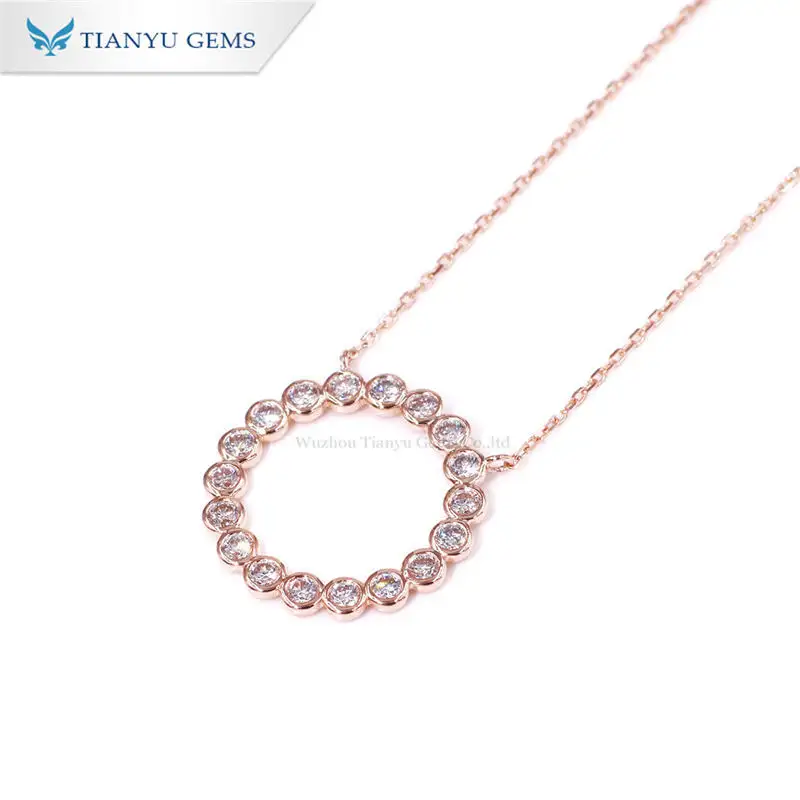 Top lab grown diamond necklace Factory | Tianyu gems 3