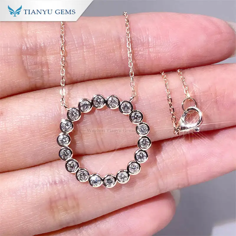 Top lab grown diamond necklace Factory | Tianyu gems 4