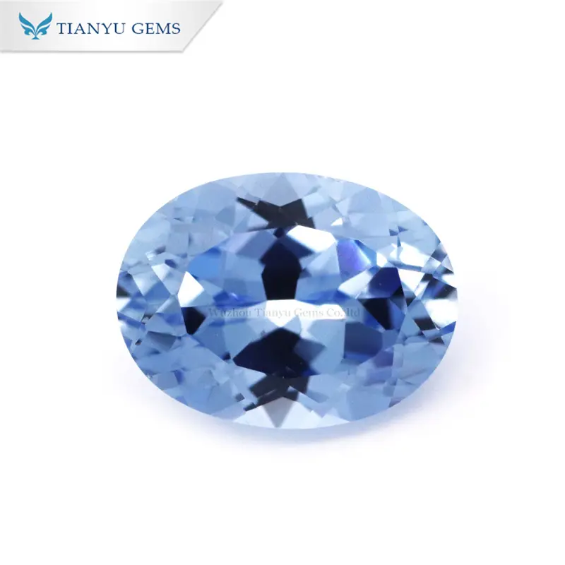 Tianyu Gems Handmade Oval Cut Cornflower Blue Sapphire Stone 1