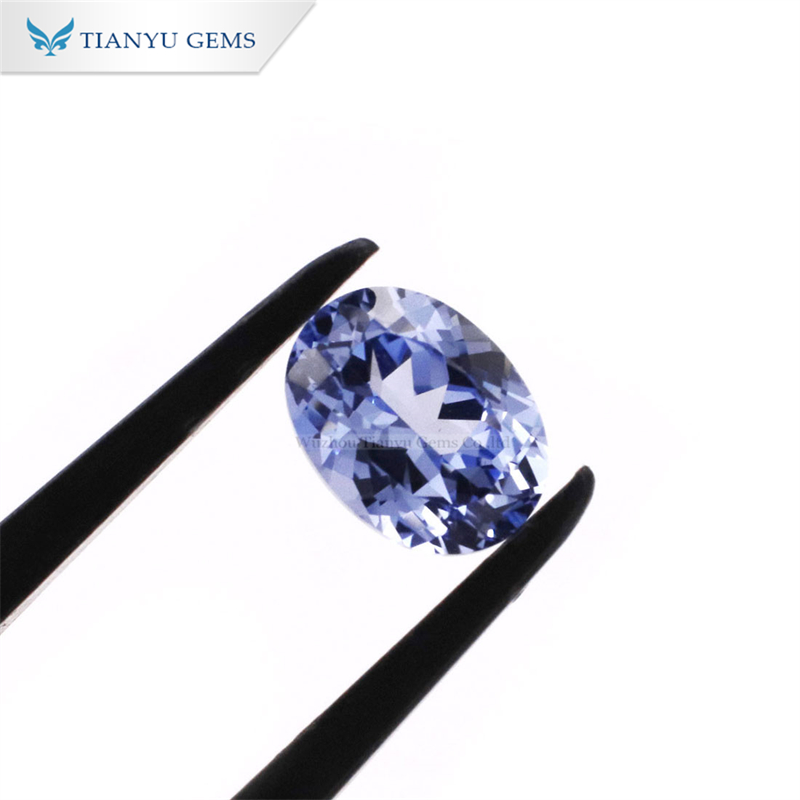 Tianyu Gems Handmade Oval Cut Cornflower Blue Sapphire Stone 8