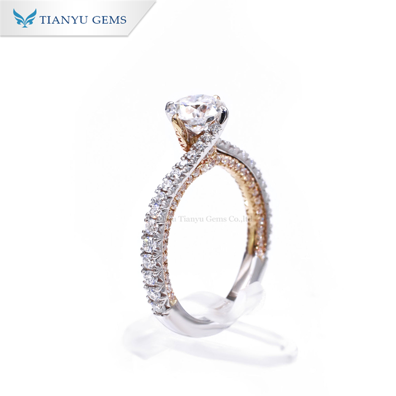 Custom laboratory created diamond rings Company Manufacturer | Tianyu gems 3