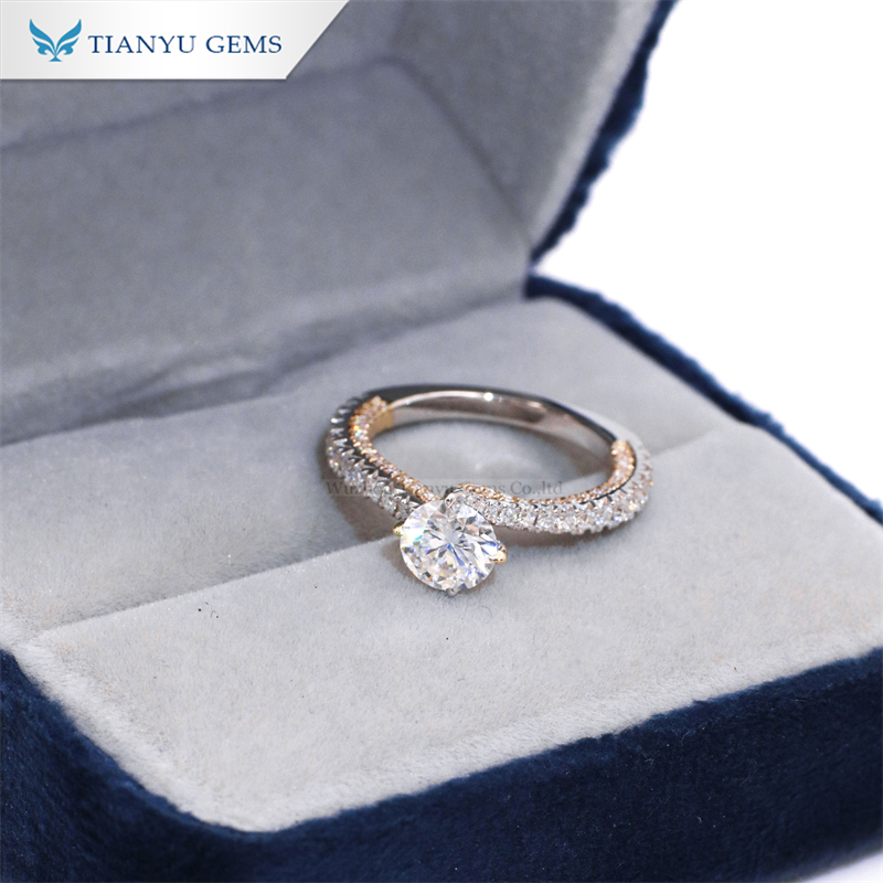 Custom laboratory created diamond rings Company Manufacturer | Tianyu gems 2