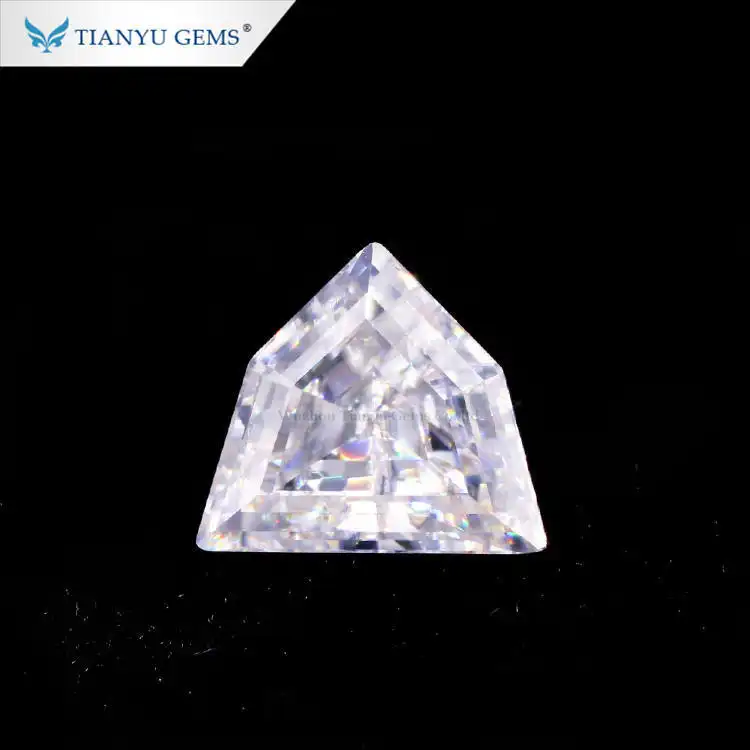 Tianyu gems 0.5ct side stone for ring special cut customized defvvs grade loose moissanite diamonds 1