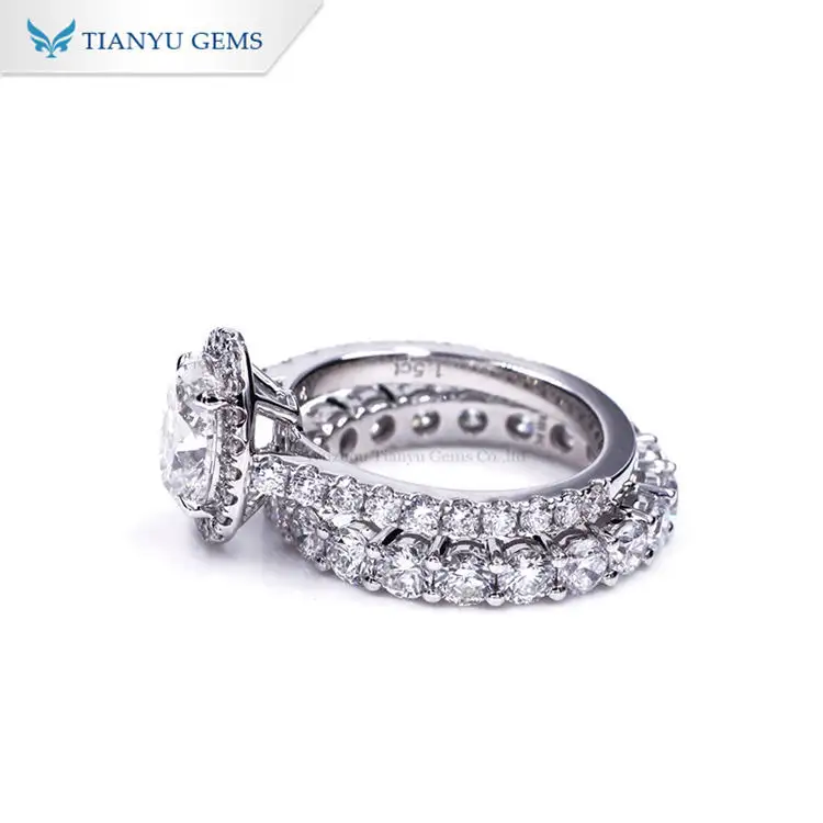 New women bridal ring sets Manufacturers | Tianyu gems 2