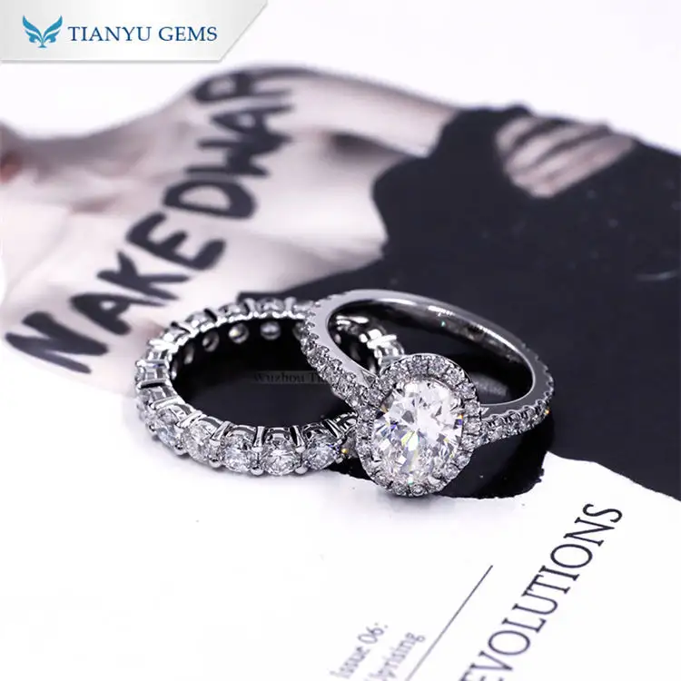 New women bridal ring sets Manufacturers | Tianyu gems 3