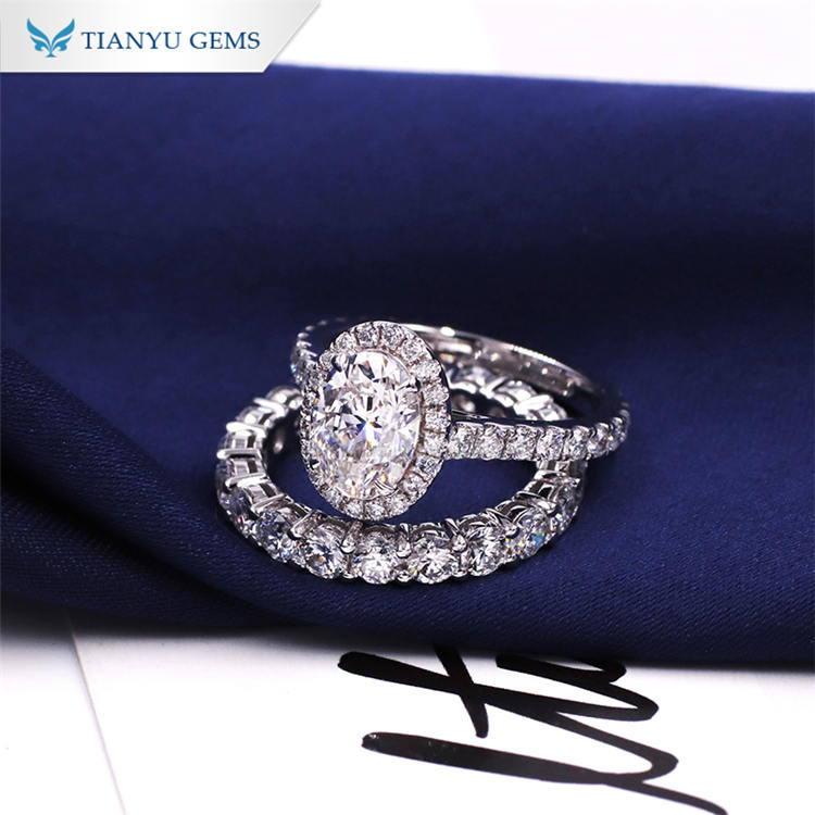 New women bridal ring sets Manufacturers | Tianyu gems 9