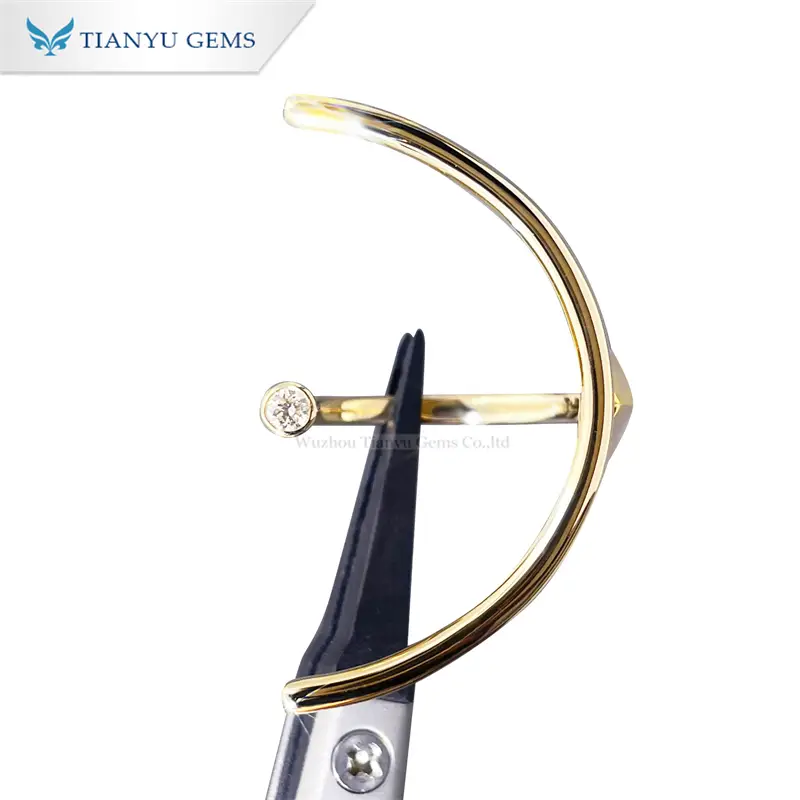Tianyu gems 14k\18k yellow gold ring HTHP ring  for women 1