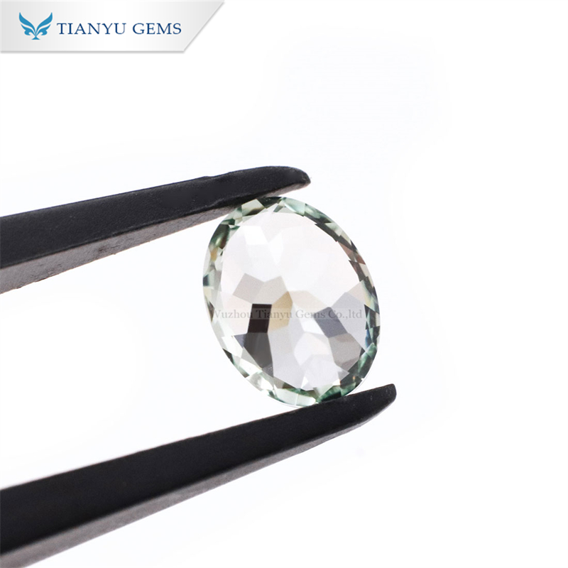 Tianyu Gems Oval Cut Green Sapphire Lab Grown Gemstones 9