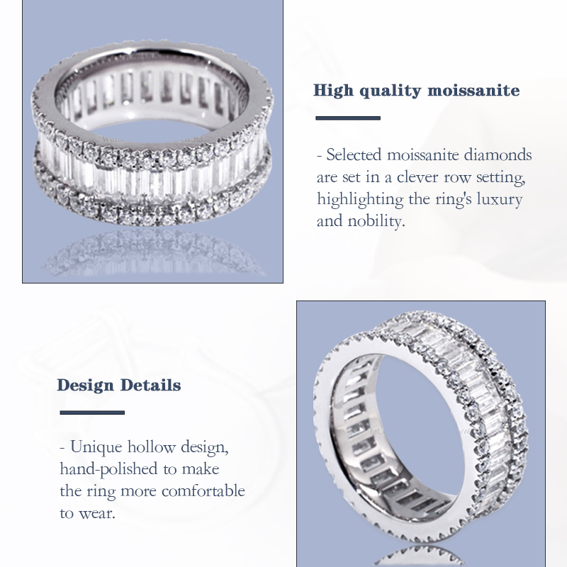 emerald cut diamond band at Wholesale Prices | Tianyu gems 3