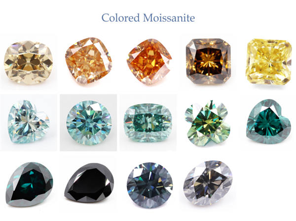 Tianyu gems round radiant cut vivid yellow moissanite diamond 5