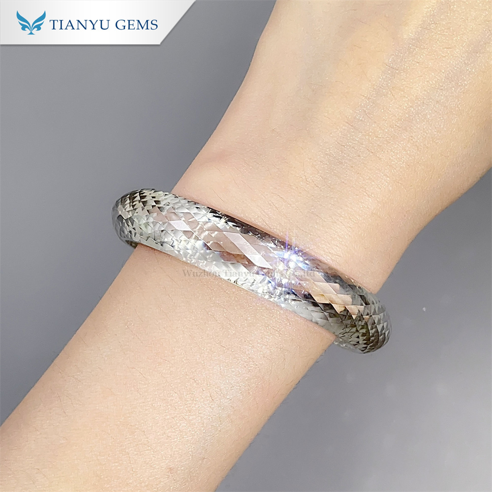 White Moissanite Facets All Diamond Bracelets 6